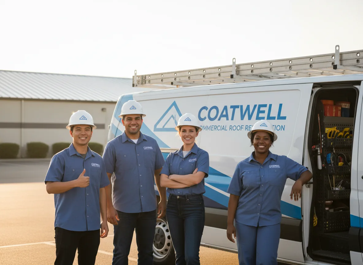 Commercial roof coating company in Rewey, WI