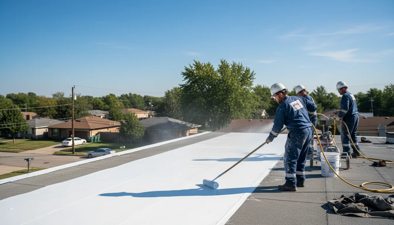 Commercial roof coating in Rewey, WI near me